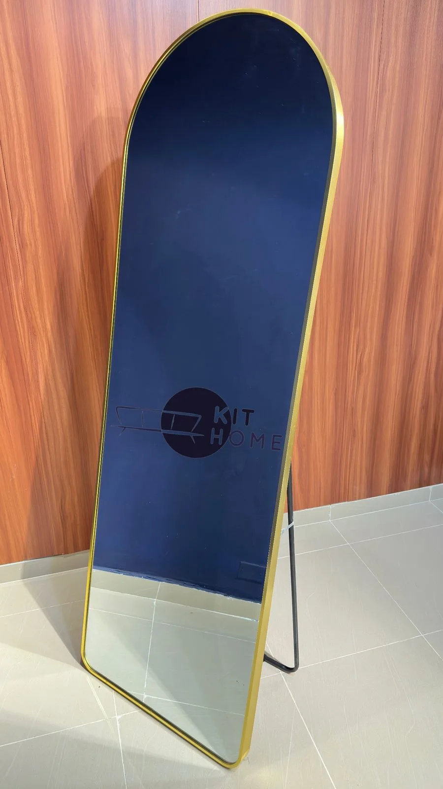 Espejo Pedestal Dorado 70”x 24"